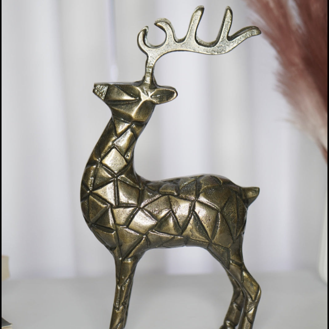 Geometric Deer Decorative Sculpture