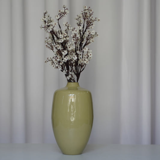 Green Enamel Vase``