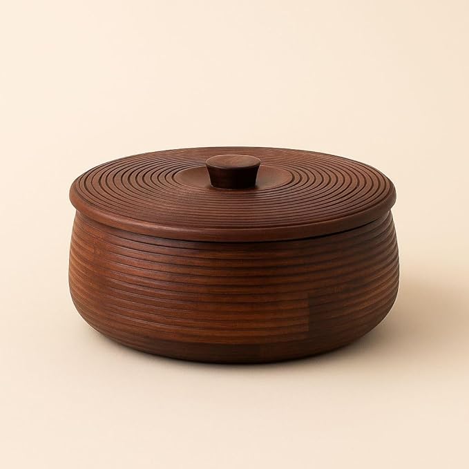 Handcrafted Sheesham Wooden Roti Box